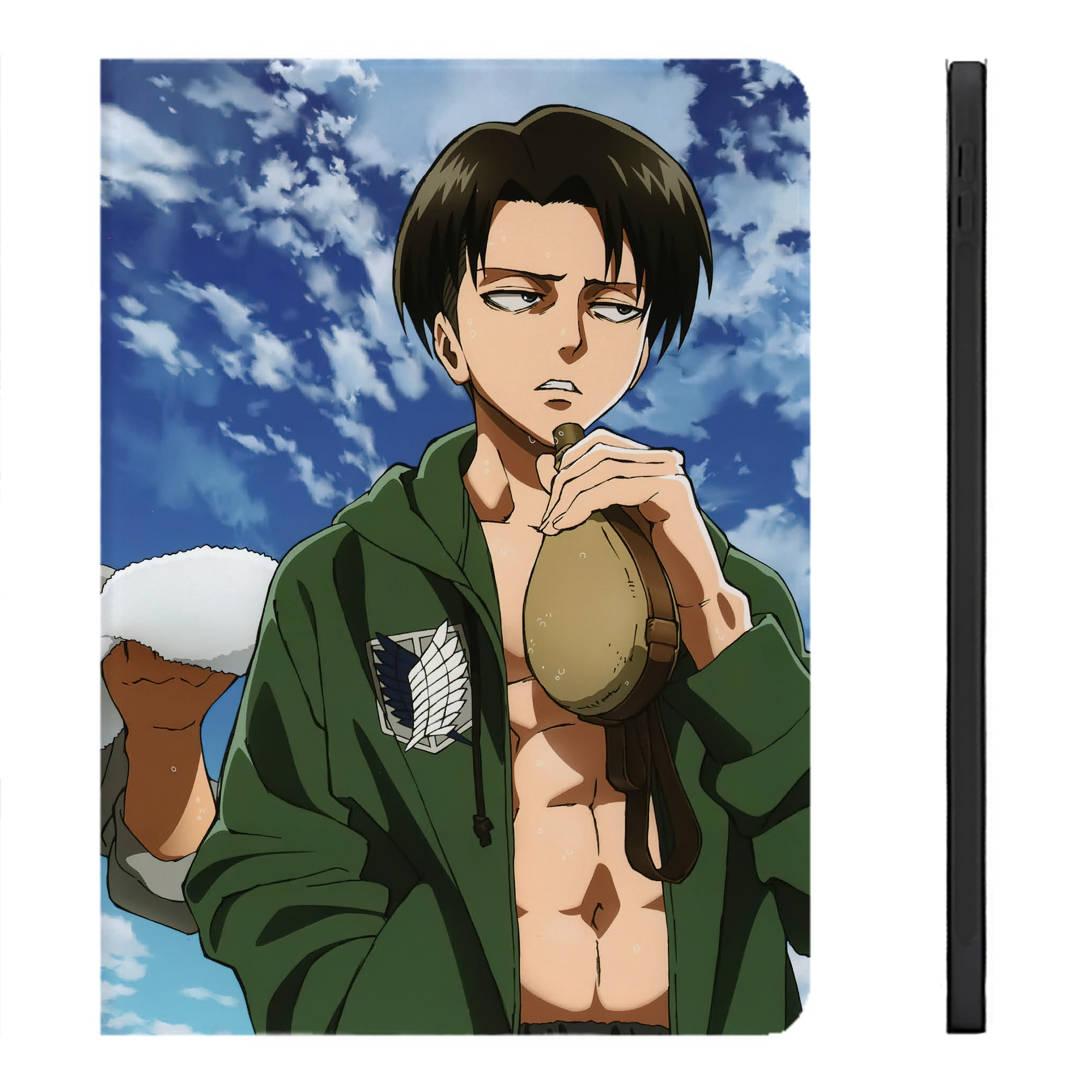 （画像用） 進撃の巨人 Attack on Titan IPadケース ペンホルダー付き ブックスタイルデザイン